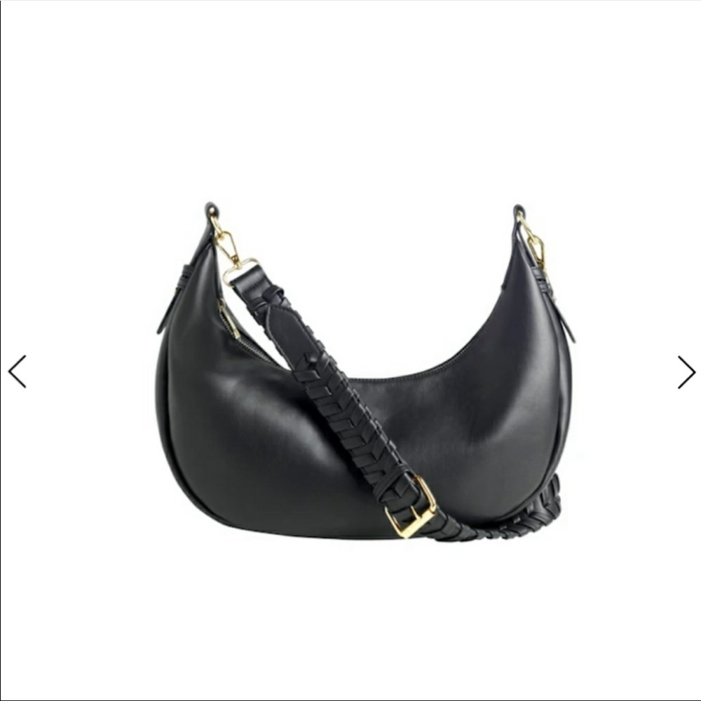 NWT Jules Kay Crossbody Bag. Black Vegan Leather